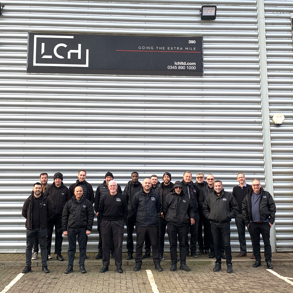 LCHlimited's tweet photo. We had a fantastic company meeting this morning, full of lots of positive news &amp; a team full of enthusiastic staff members. But, whilst we had so many of our delivery drivers together at the same time,  we couldn't resist capturing the moment with a quick team snap 🚗📸 https://t.co/LGd5KNUA3k