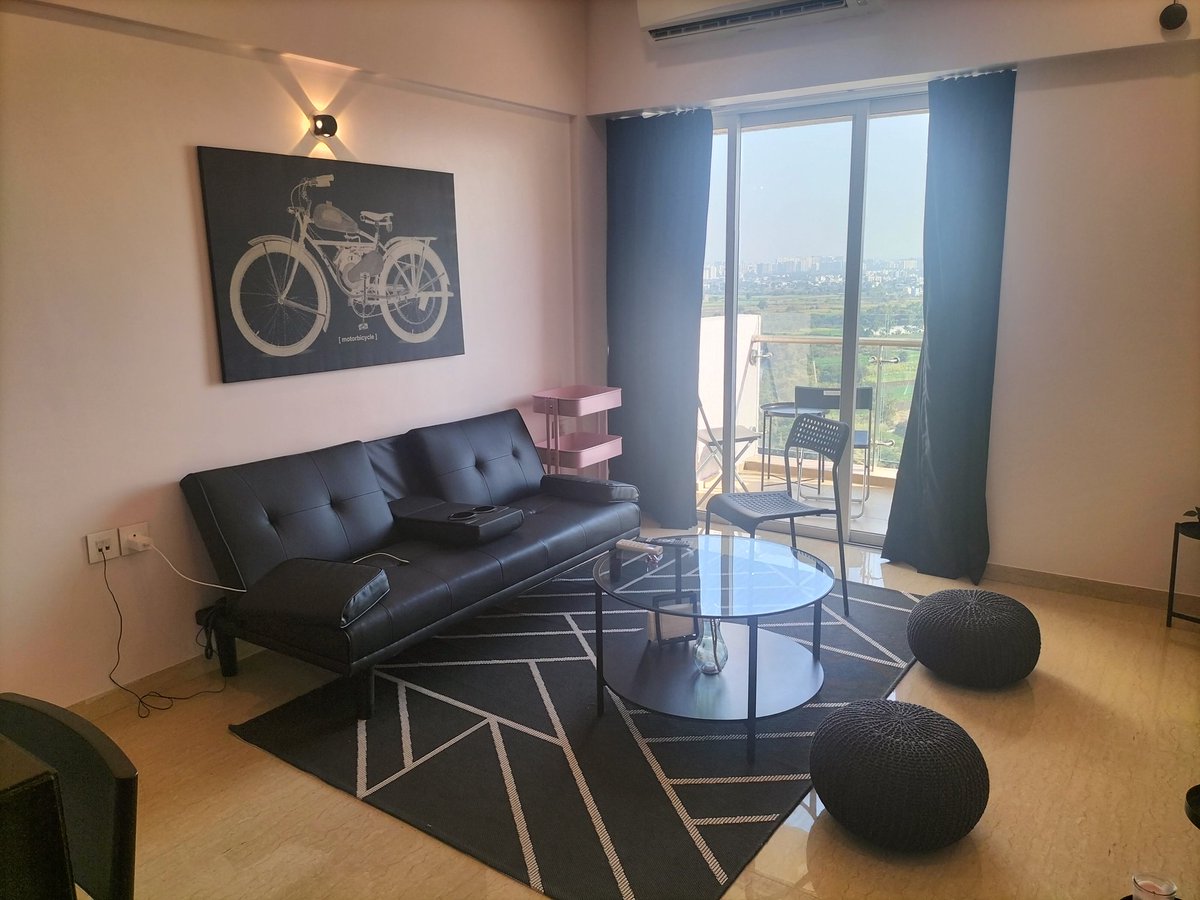 khalsaInterior's tweet image. Work completed of interior ..Black theme to enrich the beauty of flat...