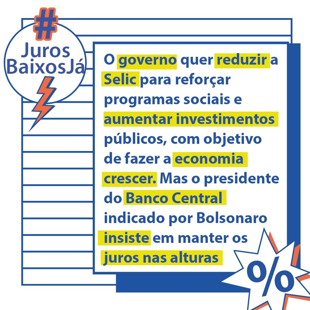 GeovaTavares1's tweet photo. Juros altos inibem investimentos, compras e comprometem o orçamento do governo. #JurosBaixosJá https://t.co/61zcmG5XxU
