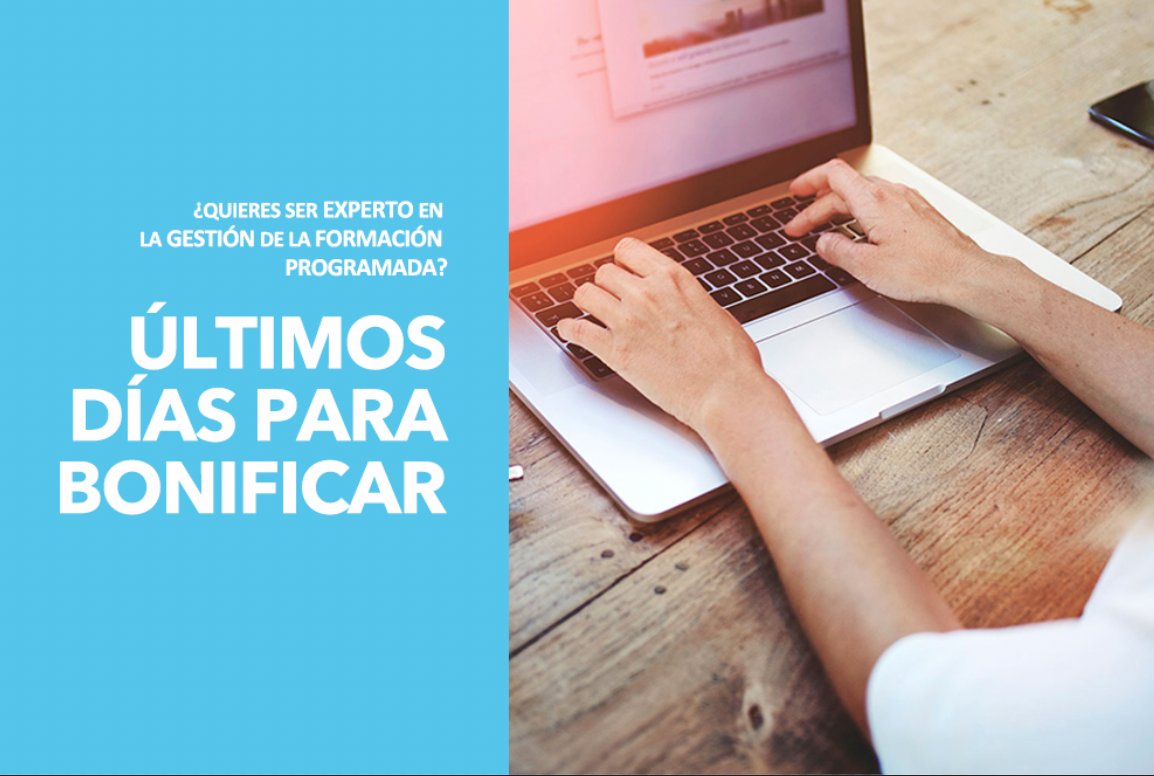 Sipadanrrhh's tweet photo. Curso superior online de Gestión de la FP con Sergio Oliva Ayllón y su equipo de profesionales.
¡Últimos días para Bonificar!
COMIENZO este 23 de febrero > 13ª edición 
Para mas información  https://t.co/ujG2AqV0SZ 

#formacionprogramada #cursoonline #experienciaelearning https://t.co/EE7wOsWmB0