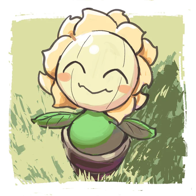 休憩うさぎさんは「キマワリ」を見ないで描いてください!#ポケモンうろ覚えで描くったー  