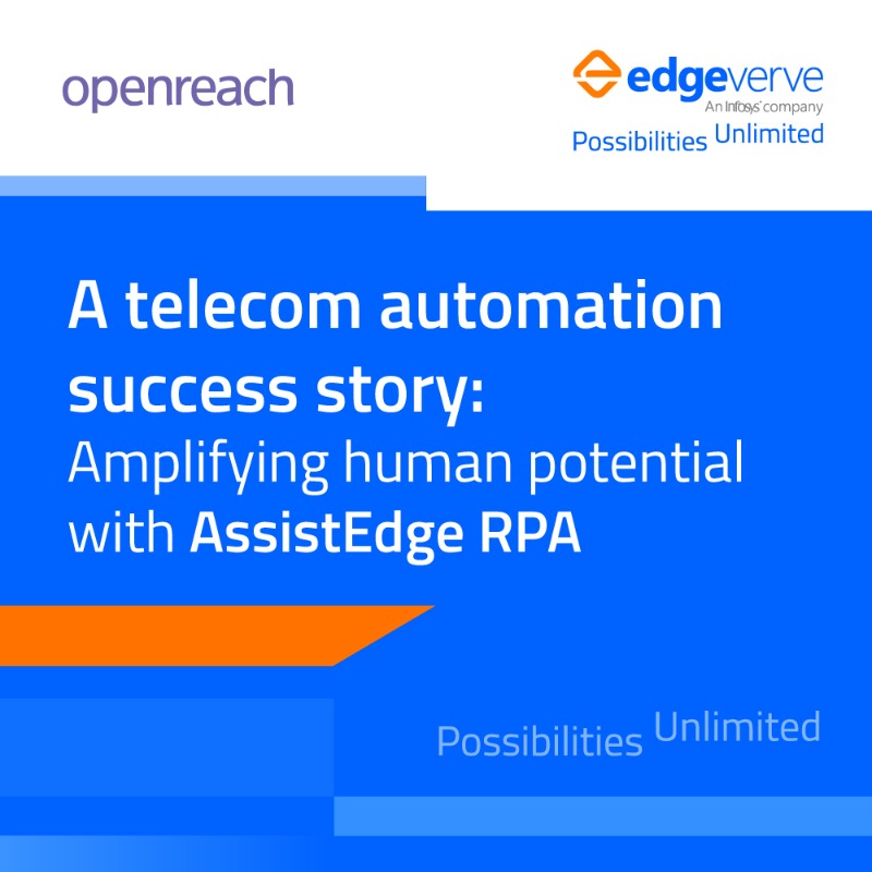 edge_verve's tweet photo. AssistEdge enabled @WeAreOpenreach to revolutionize its digital workforce, bringing humans and technology together for unlimited possibilities.
#AssistEdge #PossibilitiesUnlimited #TheConnectedEnterprise #RPA #Automation