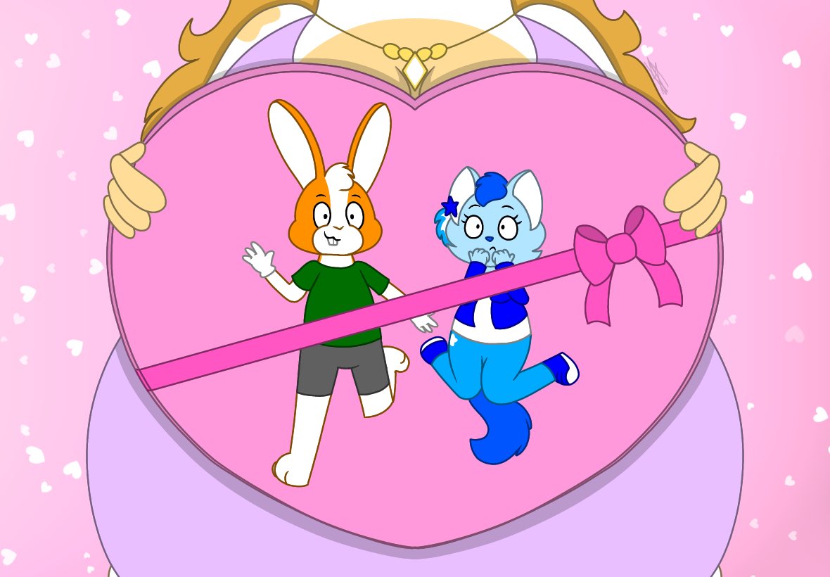 LunaKittyFox's tweet photo. CW: Flattening, macro
Happy Valentines Day!
Deev and Luna got themselves in a trap by the troublesome Tormentia
#flattened #flat #luna #deev #furryart #FurryArtwork #macro #micro #ValentinesDay #ValentinesDay2023 https://t.co/uP60WY5baQ