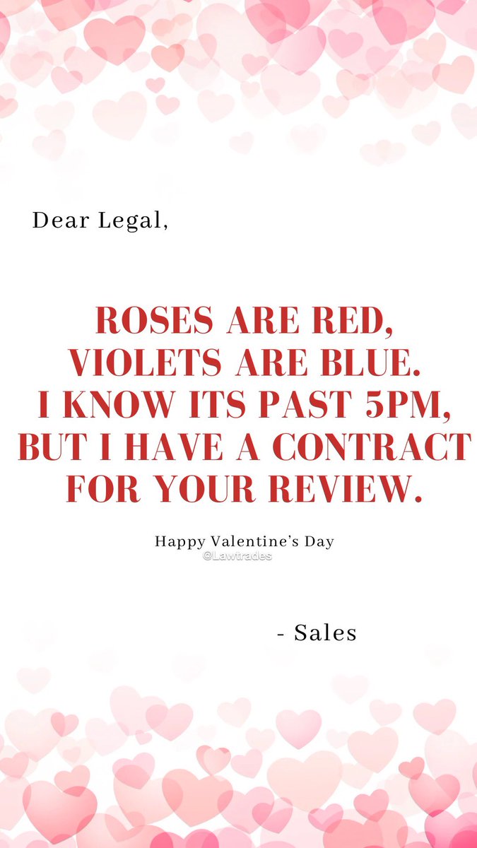 Candy, carnations, and contracts