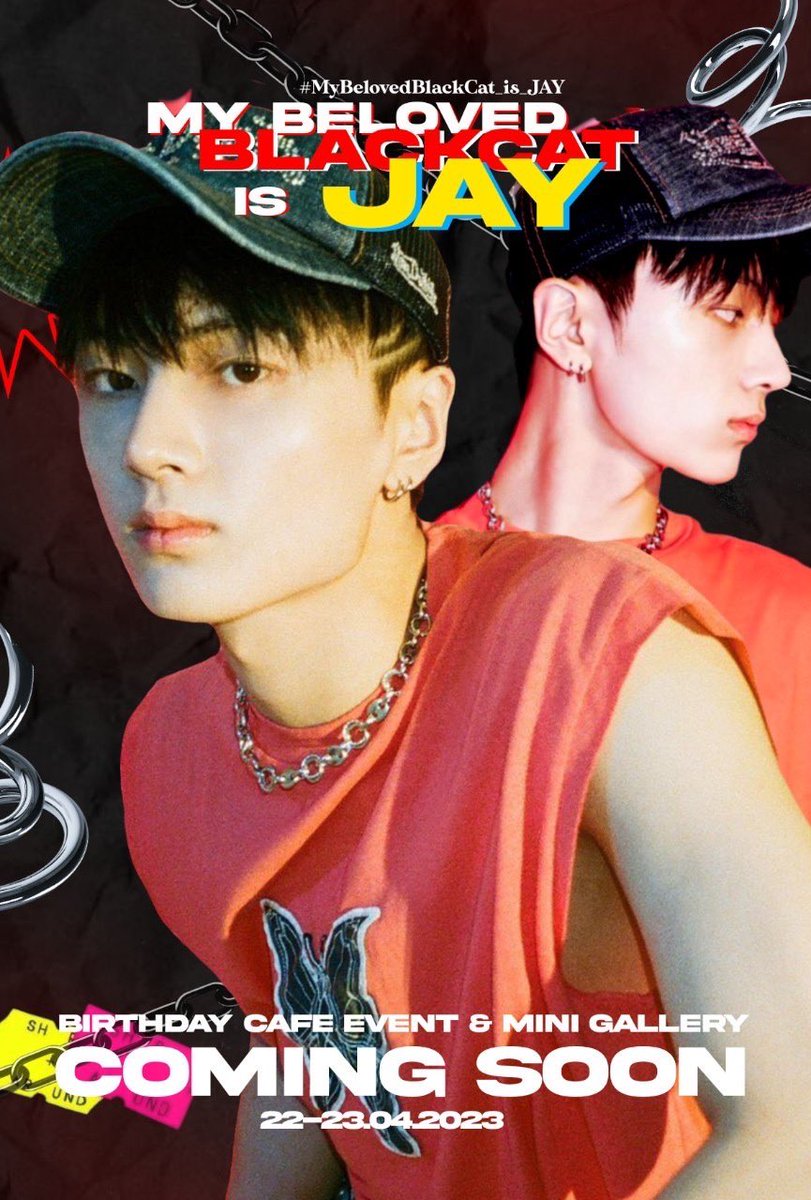 chopterrr's tweet photo. ♡ jongseong birthday 2023 ! 

            - coming soon ´ˎ˗
#MyBelovedBlackCat_is_JAY

 𓏔 birthday café event &amp; mini gallery 𓏸
       date 22-23 April 2023
       location: tba

#HAPPYJAYDAY #ENHYPEN_JAY #제이 https://t.co/Z0YKUAH8lg