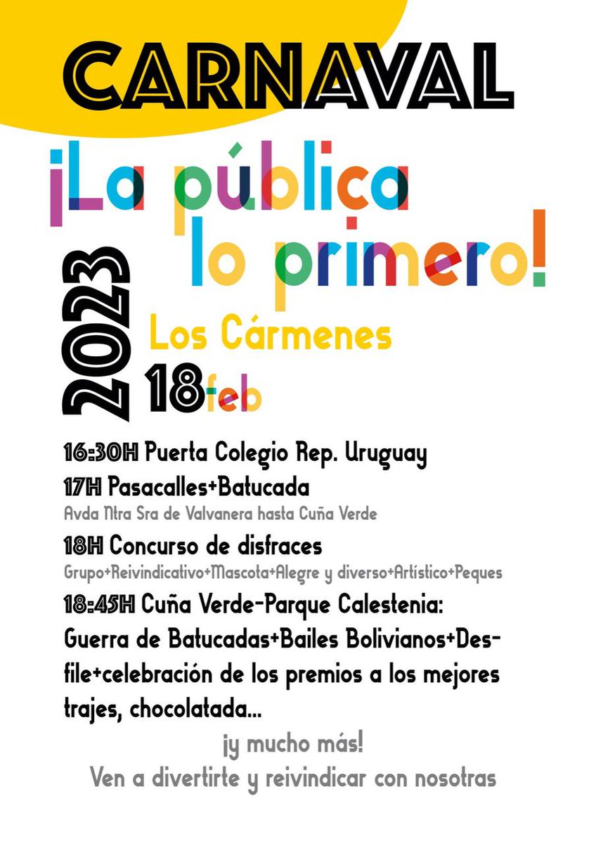 DSLosCarmenes's tweet photo. Nos vamos de #CarnavalMadrid2023 
#CarnavalCañoRoto https://t.co/mkRWnFPAcw