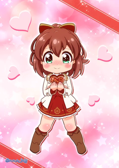 ハッピーバレンタイン!みき「先生……チョコレート、一生懸命作りました! 受け取ってください!!」届け…!私の想い!!#バトガ #バトルガールハイスクール#星月みき 