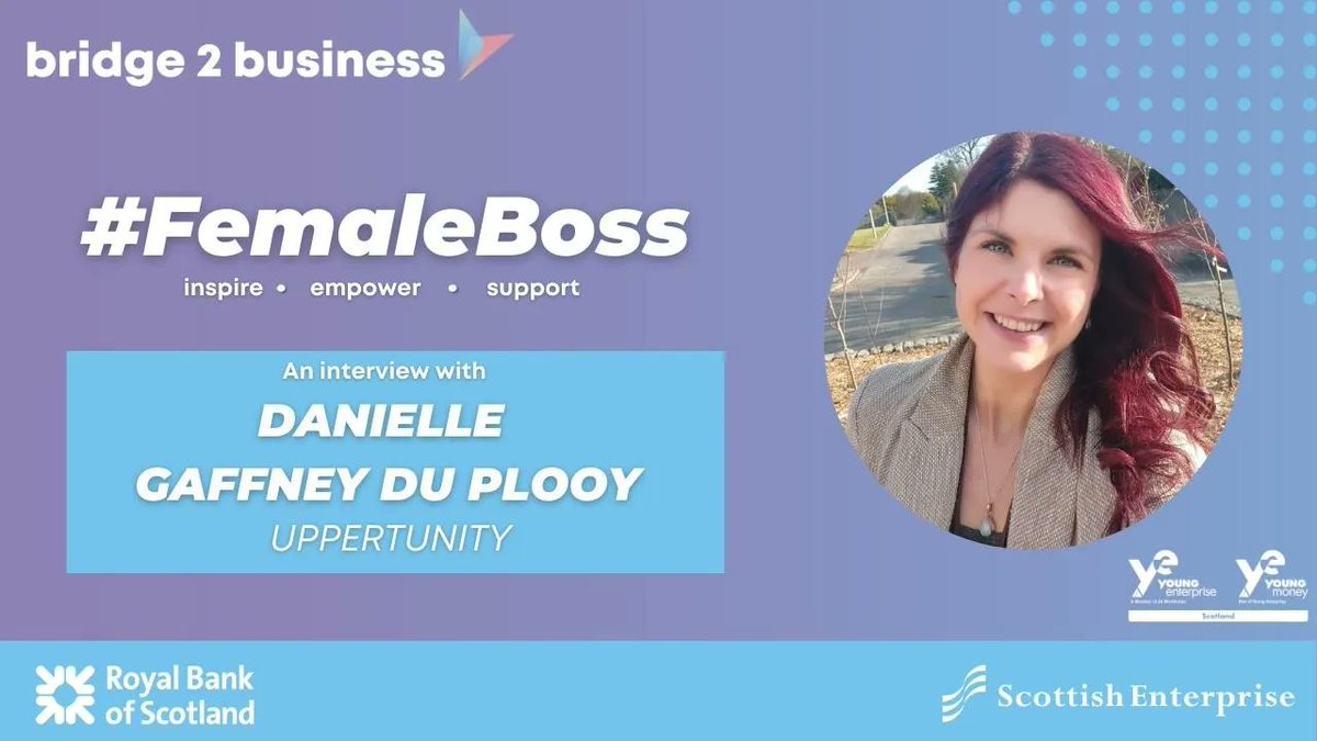 This week's #FemaleBoss interview sees us chat to Danielle Gaffney du Plooy of <a href="/Uppertunity_/">Uppertunity</a> - join us as we chat to Danielle about her enterprise endeavours and hear more about their socially impactful motivation.

buff.ly/3RDBJzn