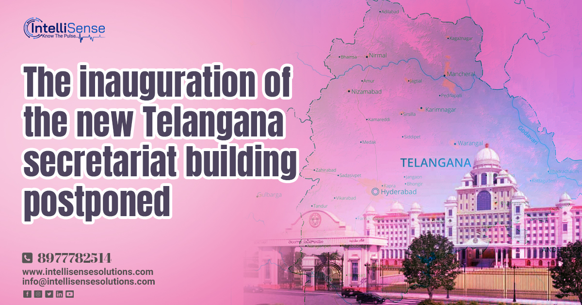 IntellisenseSo1's tweet photo. The inauguration of the new Telangana secretariat building postponed
To know more click here : https://t.co/JW0Yr57EkS
#TelanganaSecretariat #BRSGovernment #CMKCR #BRS #Hyderabad #ECI #OnePlus115G #GujaratRiots #BBCdocumentary #BoyapatiRAPO #theAIvalentine #7thJulyDreamGirl https://t.co/PoiNwwv85T