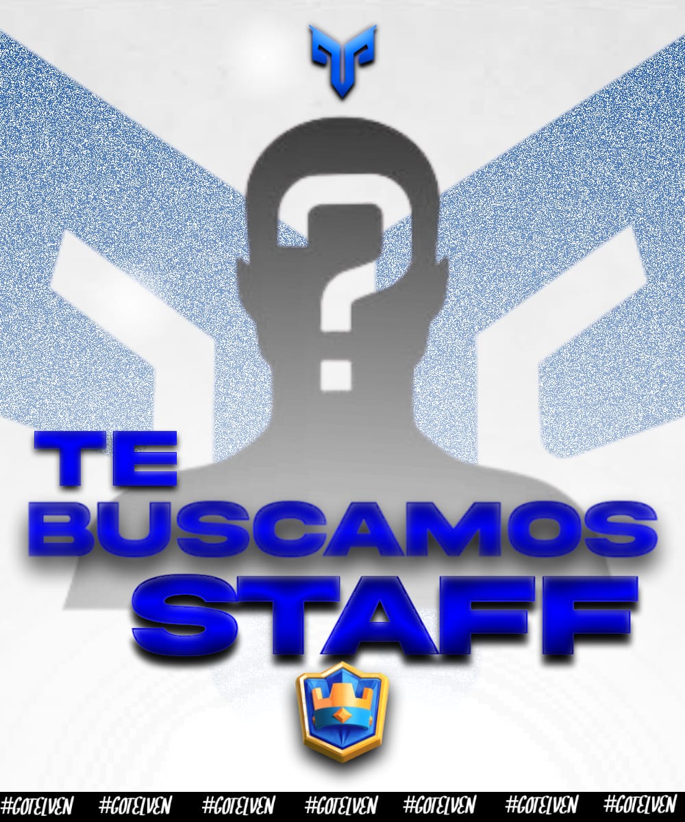 📢 TE BUSCAMOS

Estamos en búsqueda de staff para el equipo de Clash Royale. 💙🤍

👔 Managers 
🗣 Capitanes 

Escribenos para consultar beneficios y dudas ✅