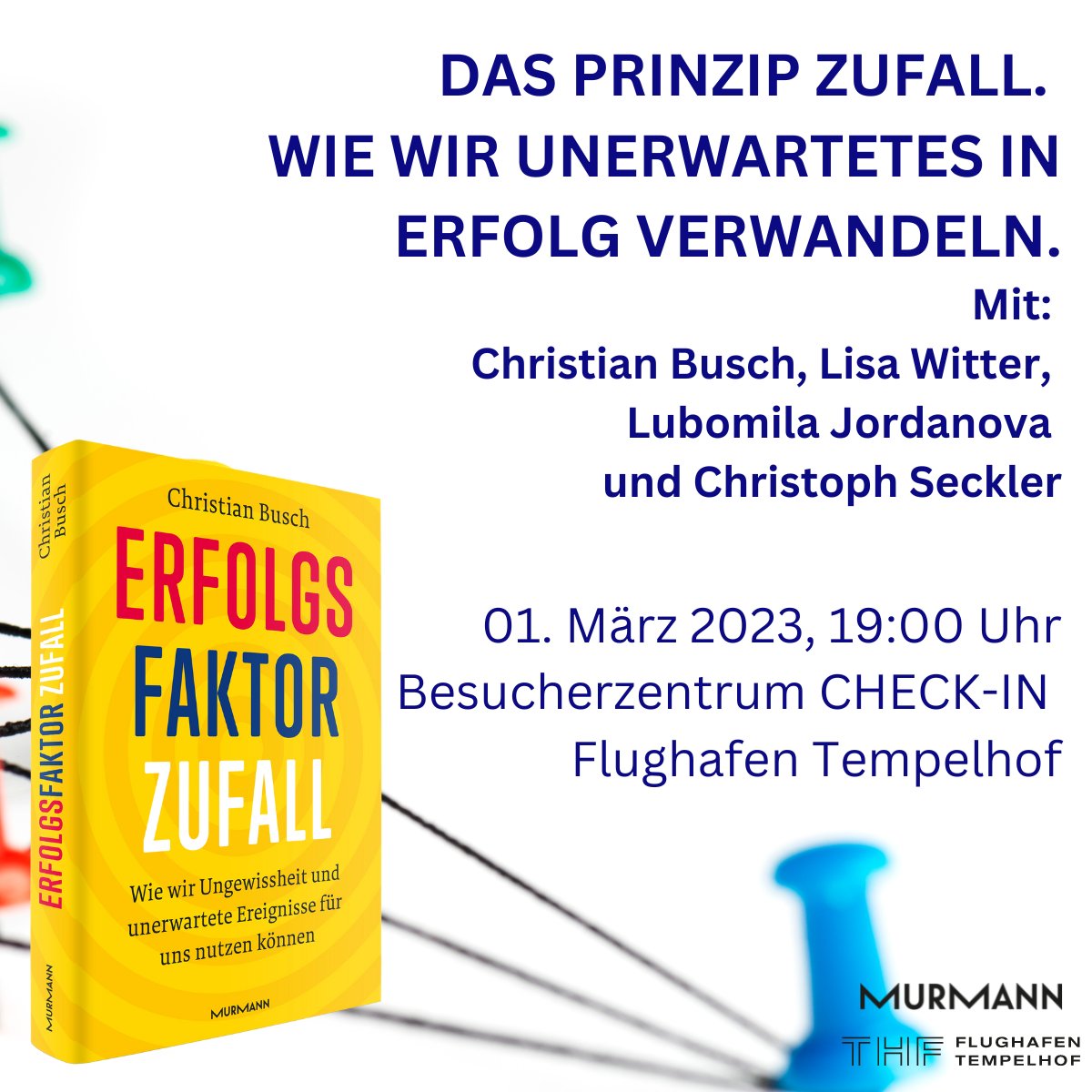 SayInstitute's tweet photo. How can #serendipity help us to be successful in #uncertain times? 

Join Christoph Seckler, Christian Busch, Lisa Witter, and Lubomila Jordanova for a night that's all about serendipity and how to use it 👇
https://t.co/KafYEhPcHI https://t.co/u681aEFDgh