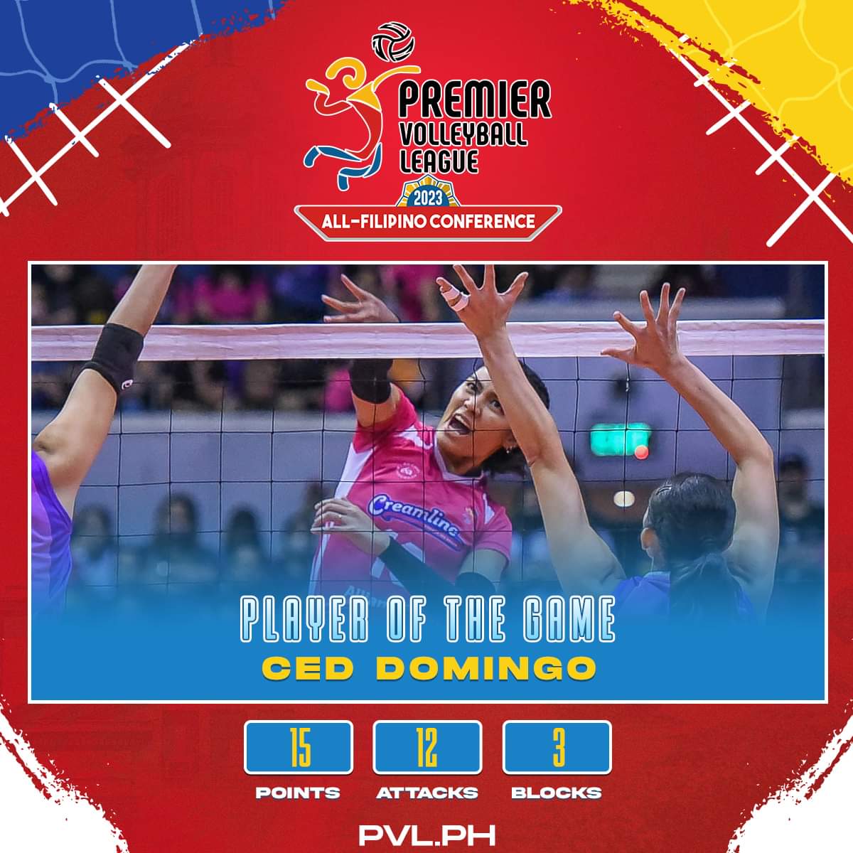 pvlph's tweet photo. CED AT WORK!

#PVL2023 #TheHeartOfVolleyball

Catch the game on https://t.co/3GMAfKqYp5, One Sports, One Sports+ or Cignal Play! https://t.co/eexVWlRvyK