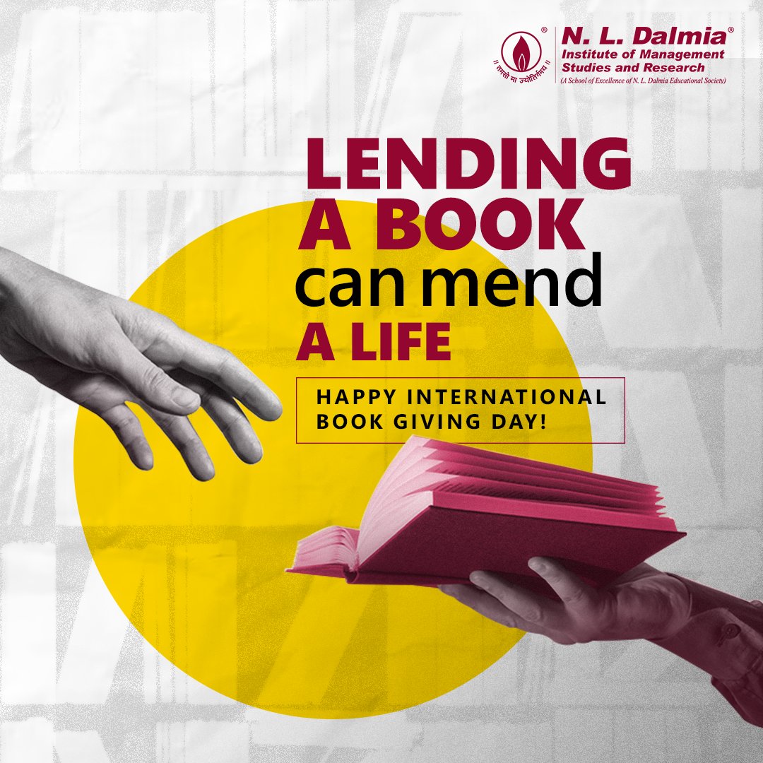 NLDalmia_Inst's tweet photo. May your shelves always overflow with books that take you to different worlds. #HappyInternationalBookGivingDay from N. L. Dalmia Institute of Management Studies &amp; Research! 📚

#books #InternationalBookGivingDay #BookGiving #NLDalmia #NLDalmiaInstitute #ManagementInstitute https://t.co/nX1zzO4gvx