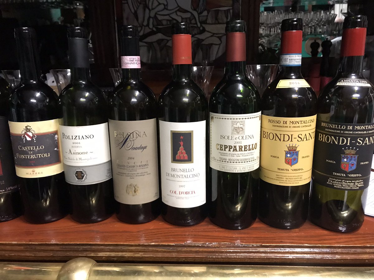 Excellent Tuscan tasting last night. Biondi Santi lived up to expectations. <a href="/Solera_Wine/">Solera Wine</a> <a href="/vinoperitus/">vinoperitus</a>