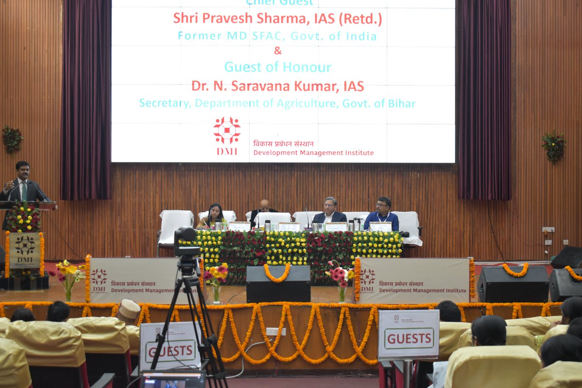 DMI_Patna's tweet photo. Guest of honour Dr. N. Saravana Kumar, IAS, Secretary, GoB, Agriculture, Fisheries & Animal Resources, speaking at the Foundation Day Celebrations. #DMI #DevelopmentManagementInstitute https://t.co/dKpqAtgp64