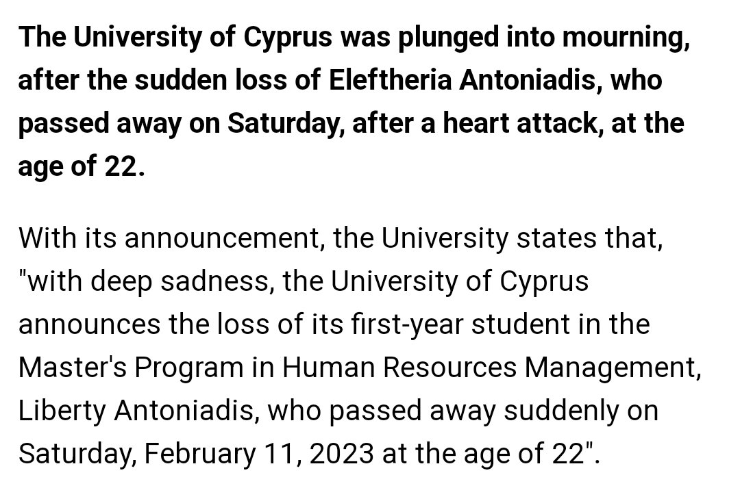 AwesomelyRight's tweet photo. Sudden death of student #CyprusUniversity 😢 https://t.co/iEJ4SqC8kQ