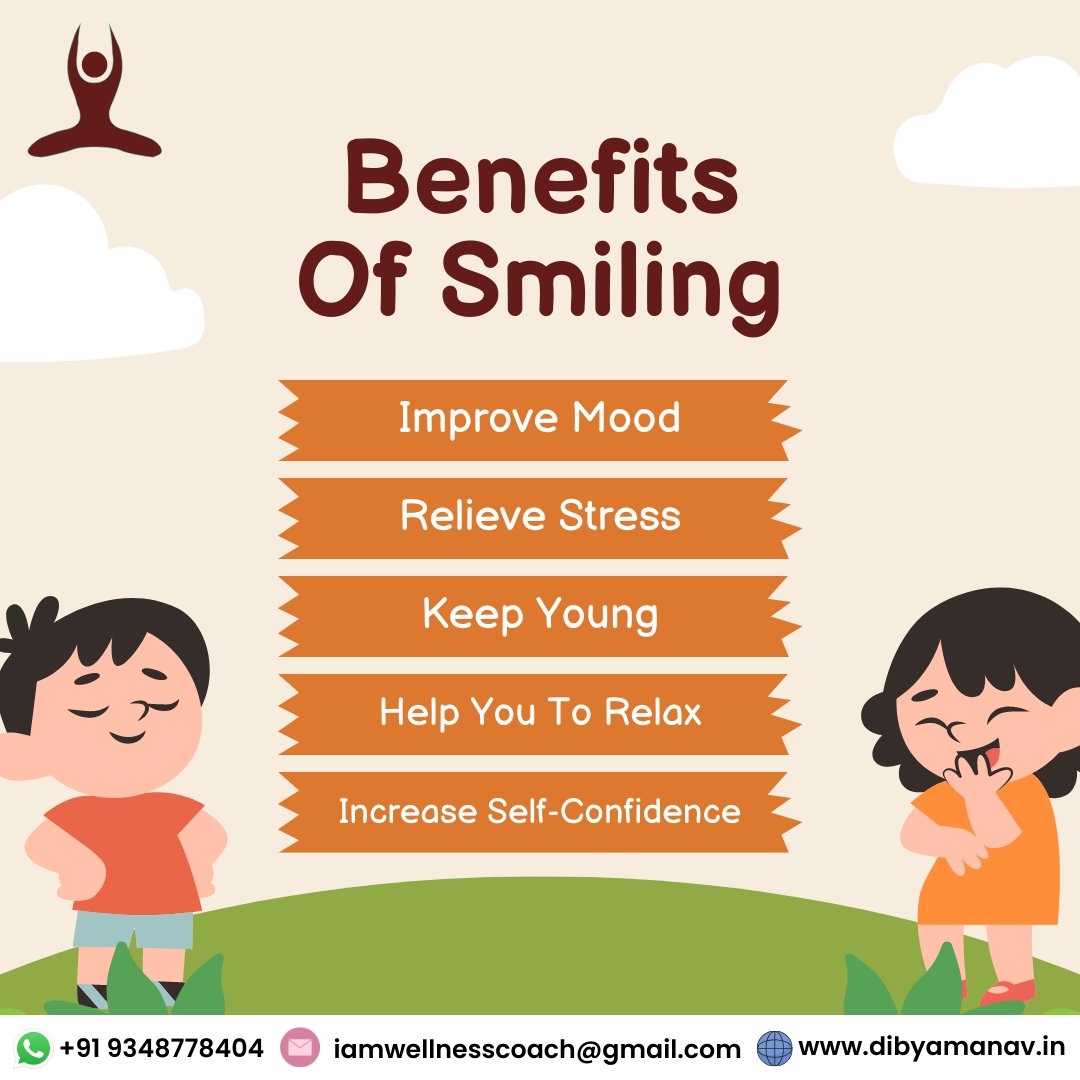 dibyamanav's tweet image. The act of smiling can have a positive impact on both your physical and mental well-being, making it a simple but powerful tool for improving your overall quality of life.

#Dibyamanav #BenefitsofSmiling #WeightTransformation