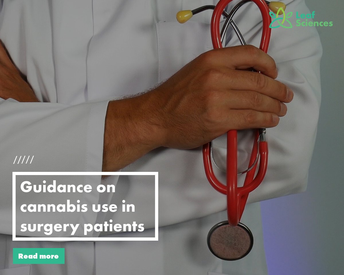 After concerns that cannabis could potentially interact with anaesthesia, the first US guidance in #cannabis use in #surgery patients has been published which you can read more about in this article from <a href="/CannabisHnews/">CannabisHealth</a>: ow.ly/jics50MRMF6