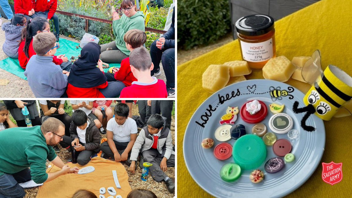 salvationarmyuk's tweet photo. This #ValentinesDay we’re sharing our work as part of @TheCCoalition #ShowThe Love campaign: loving people and caring for nature- from bee baths at our Hadleigh Farm Estate to gardening skills for local children at our Watford church allotment. Learn more: https://t.co/oInTU7H6Tj https://t.co/2YGIsfhYcQ