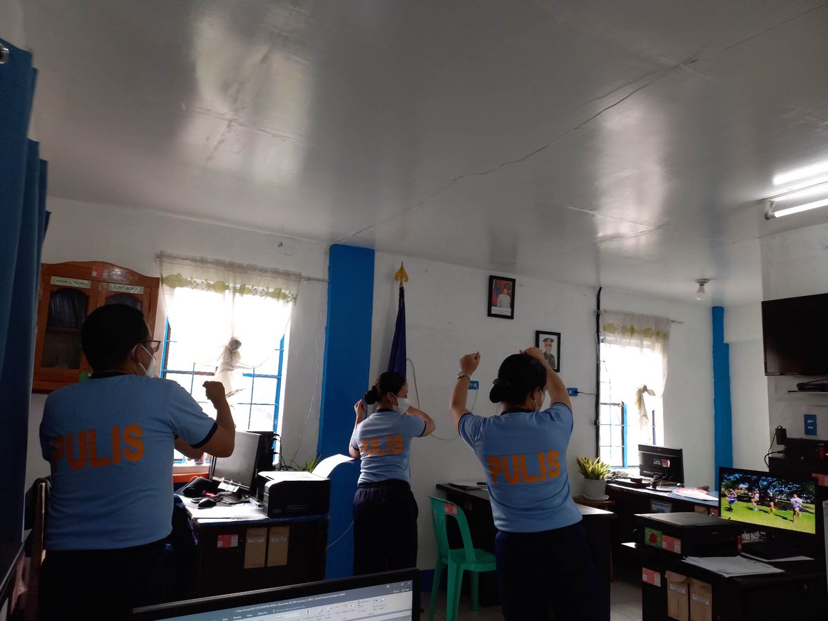 PcloBenguet's tweet photo. At about 2:00 PM of February 14, 2023, personnel of Benguet PFU, conducted "Pulisteniks" which aims to enhance the physical and mental well-being of all PNP personnel. 

#LifeisBeautiful
#KaligtasanNiyoSagotKo
#TulongTulongTayo
#MMKequalsK
#PNPKakampiMo https://t.co/zJgkRfQPpD
