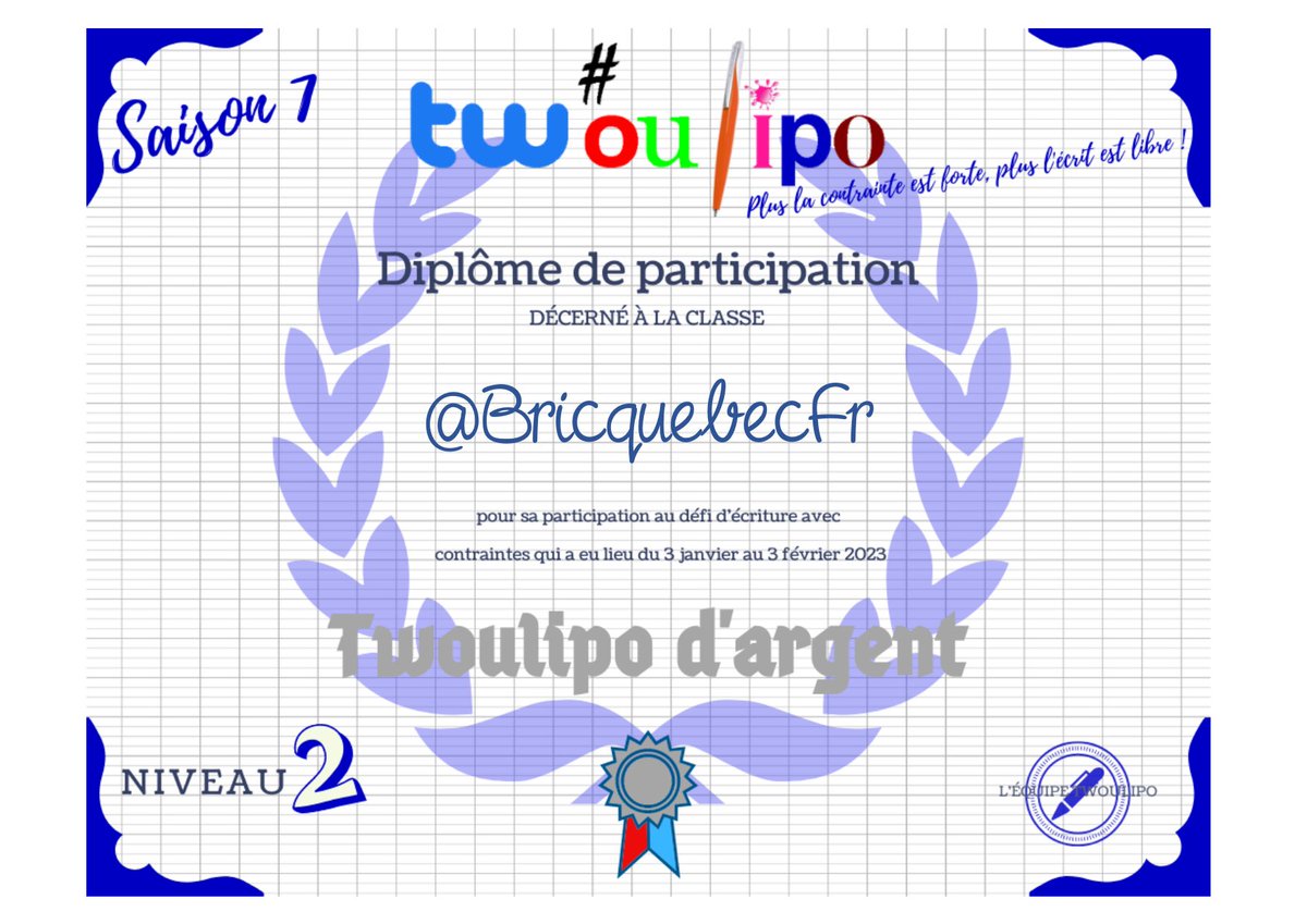 Félicitations à tous , voici les différents diplômes !
<a href="/segpa_sveil/">Elèves du collège de Pithiviers</a>
<a href="/5eAsegpaMalraux/">Classe 5eA</a>
<a href="/5aclasse/">classe 5A</a>
<a href="/CND_classeFr1/">CNDRDL S1</a>
<a href="/SegpaFG/">Segpa Fernand Gregh</a>
<a href="/BricquebecFr/">LettresBricquebec</a>