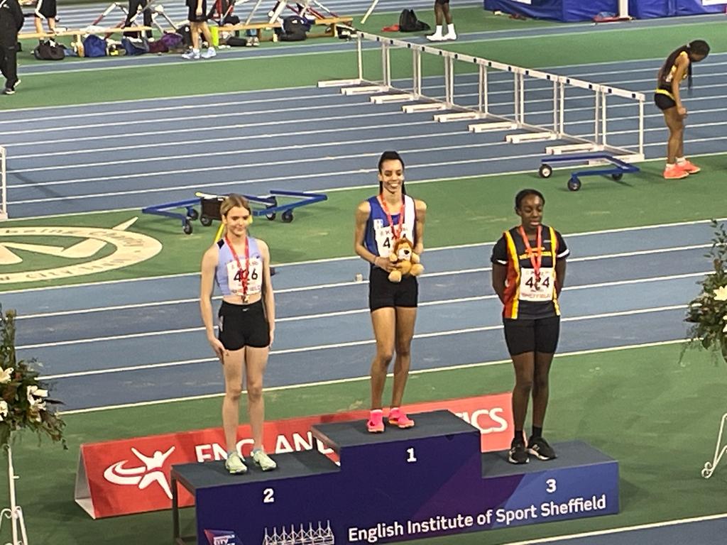 Kara (Year 11) won the U17 girls' 300 in 39.35, also a top 10 all-time performance! Well done Kara! #WeAimHigh