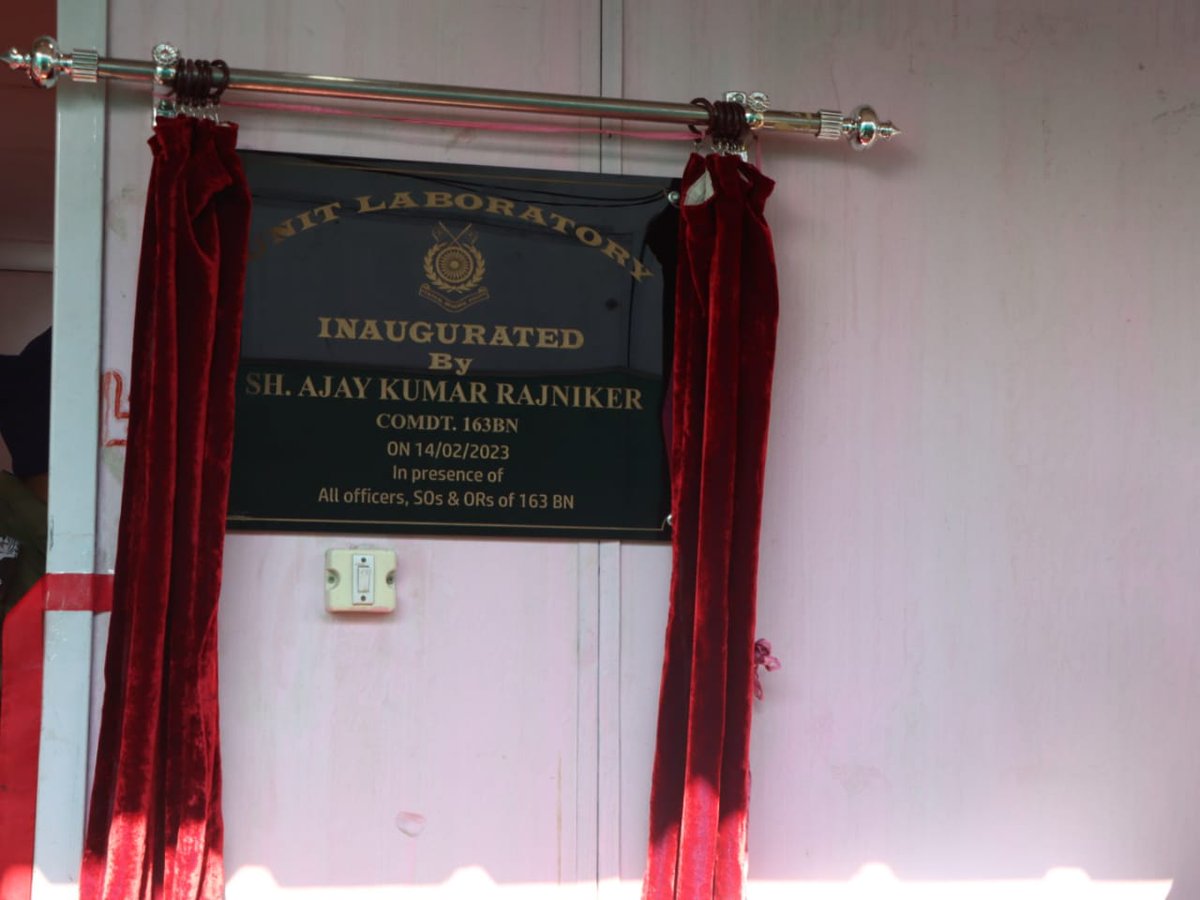 163bn's tweet photo. 163Bn CRPF has established Laboratory in the Unit Hospital at Qazigund, so that unit personal get all necessary text done here..... https://t.co/HqWpbHy1OO