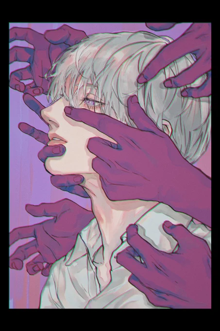 タグ企画 #一次創作絵師拡散フェス03 に参加します消え入る前の儚い男を描きます。 