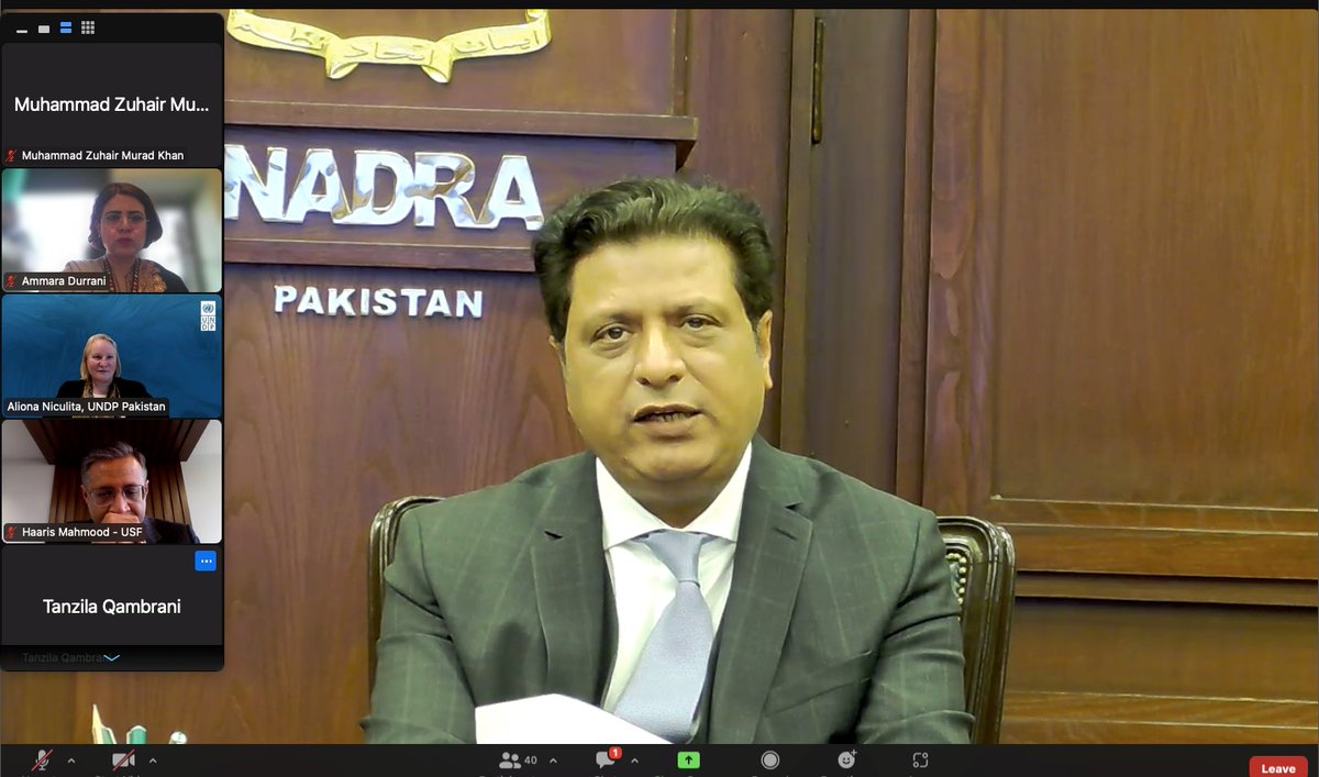 PakistanNHDR's tweet photo. Co-Chairs Chairman NADRA @replytariq &amp; UNDP DRR @AlionaNiculita kicked off the 1st meeting of @UNDP_Pakistan 's NHDR 2023 on #DigitalTransformation Technical Advisory Committee. TAC Members from sector &amp; industry provided crucial insights to guide the report’s approach &amp; scope. https://t.co/vpDwLbeNYK