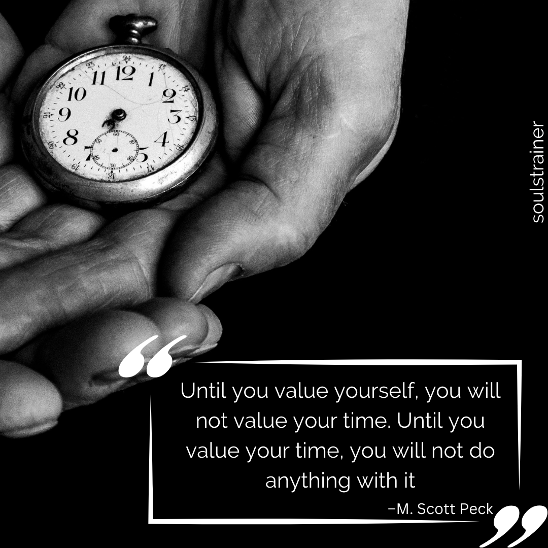 Soulstrainer1's tweet photo. Until you value yourself, you will not value your time. Until you value your time, you will not do anything with it
- M. Scott Peck

#soulstrainer #quotesdaily #valueyourself #valuetime #success #timemanagement #successquotes https://t.co/8oJBTPEKIw