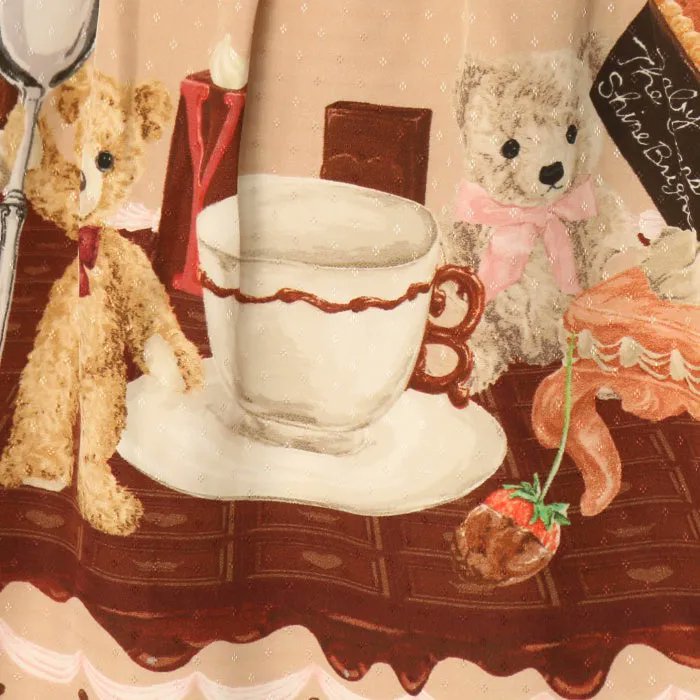 Fondant Collection柄JSK Nounours Chocolat