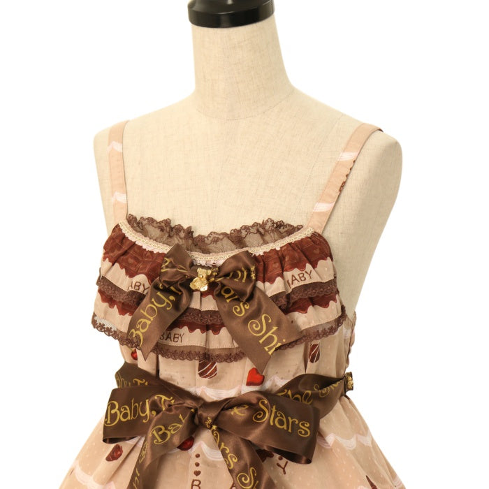 Nounours Collection柄JSK Fondant Chocolat