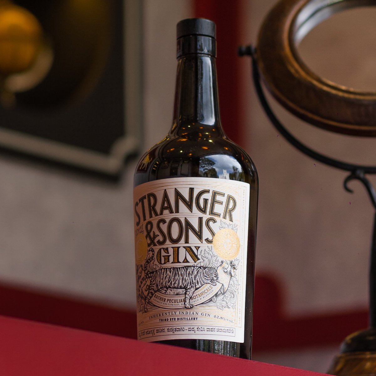 strangerandsons's tweet photo. Stranger to our world? Just spot our bottle, and the seeking will begin. 

#StrangerAndSons #InherentlyIndian #IndianSpirited #HomeGrownGin #IndianGin https://t.co/soG5zjIS5e
