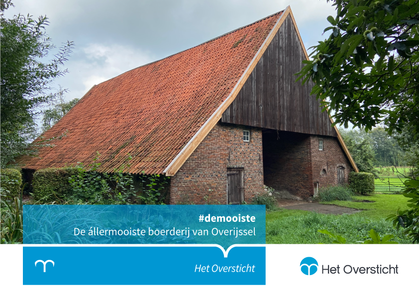 #𝗱𝗲𝗺𝗼𝗼𝗶𝘀𝘁𝗲
Onze omgeving staat boordevol moois. Vaak valt ons dat helemaal niet op. Daarom hebben we #demooiste in het leven geroepen. #𝟯 gaat over 𝗗𝗲 𝗮𝗹𝗹𝗲𝗿𝗺𝗼𝗼𝗶𝘀𝘁𝗲 𝗯𝗼𝗲𝗿𝗱𝗲𝗿𝗶𝗷 𝘃𝗮𝗻 𝗢𝘃𝗲𝗿𝗶𝗷𝘀𝘀𝗲𝗹. hetoversticht.nl/de-mooiste/de-…