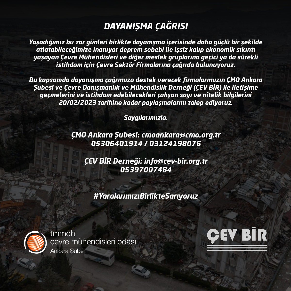 cev_bir's tweet photo. Dayanışma Çağrısı📣 https://t.co/WZ8TJj3Yl8