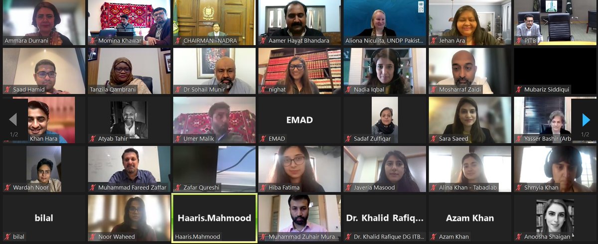 PakistanNHDR's tweet photo. Co-Chairs Chairman NADRA @replytariq &amp; UNDP DRR @AlionaNiculita kicked off the 1st meeting of @UNDP_Pakistan 's NHDR 2023 on #DigitalTransformation Technical Advisory Committee. TAC Members from sector &amp; industry provided crucial insights to guide the report’s approach &amp; scope. https://t.co/vpDwLbeNYK