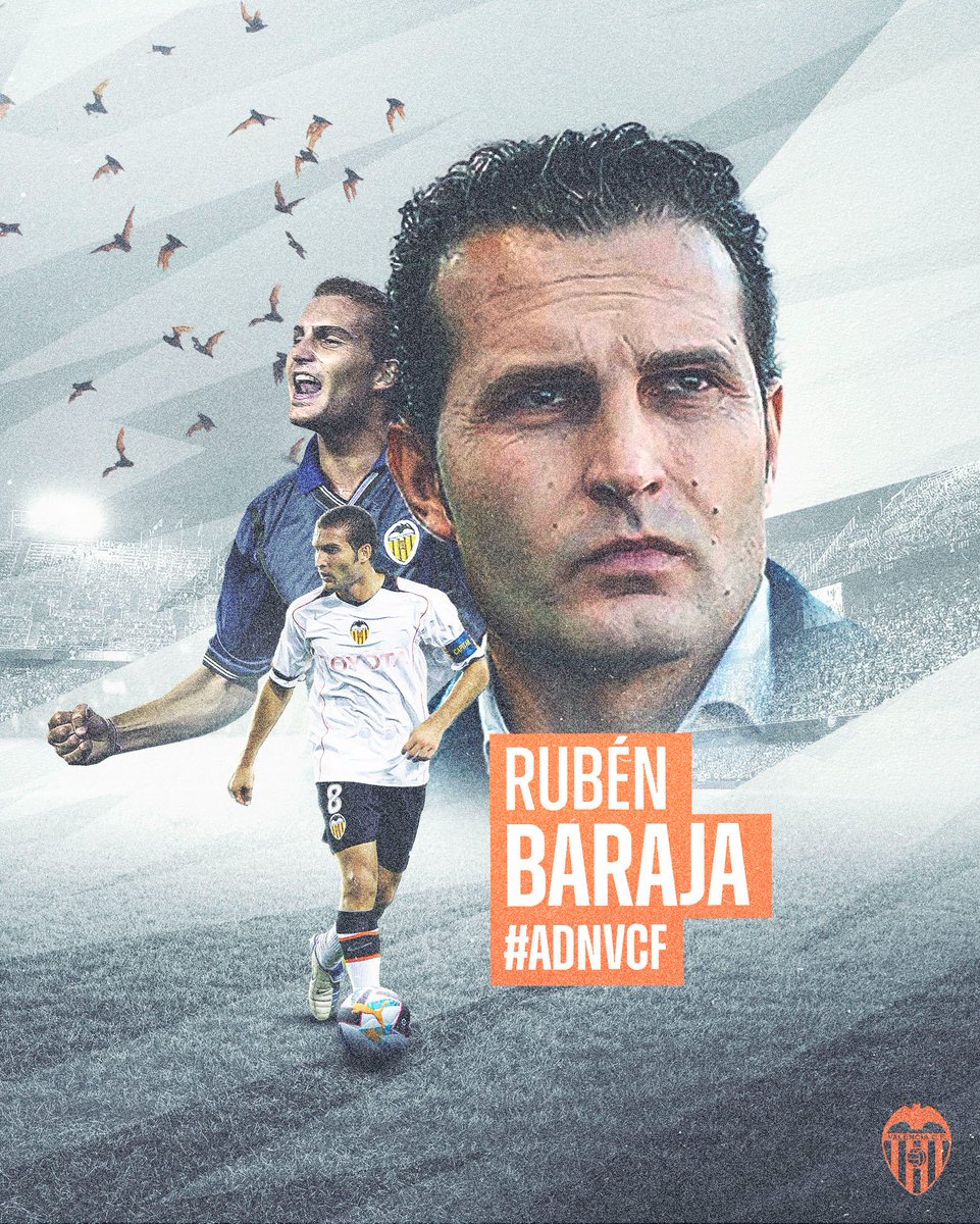 Bongtv_com's tweet photo. Valencia resmi tunjuk Legenda mereka, Ruben Baraja, sebagai pelatih baru. https://t.co/Y7iqTBg1uu