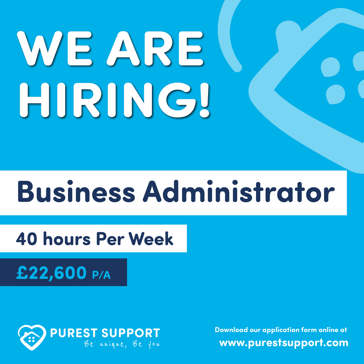 PurestSupport's tweet image. We are on the lookout for a new Business Administrator 
purestsupport.com/jobs/business-…