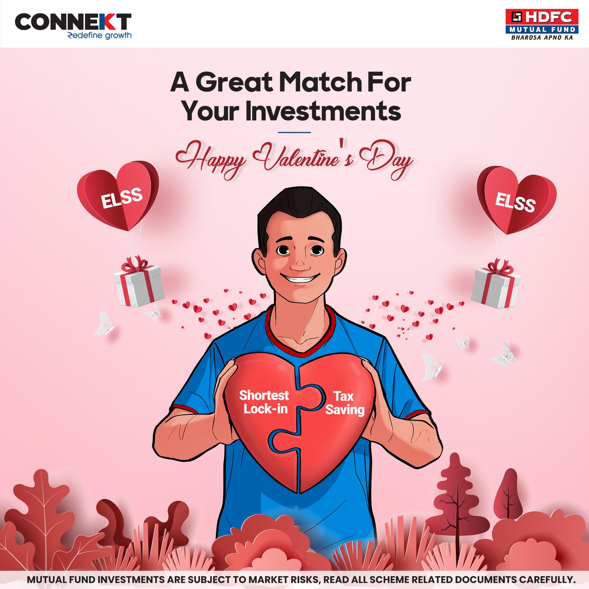 MindFarmers's tweet photo. Looking for the perfect match for your investments this Valentine's Day?  Look no further than ELSS! With the shortest lock-in period and tax savings, it's the ideal match for your financial goals. Treat yourself and your wealth to a love story that https://t.co/GcLzMxwFqj https://t.co/TaHBSR6LDo