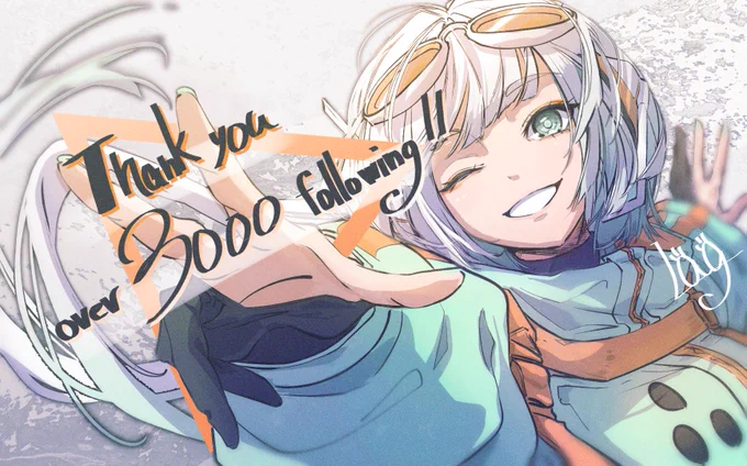 I've got over 3,000 followers!! Thank you so much for your support! 