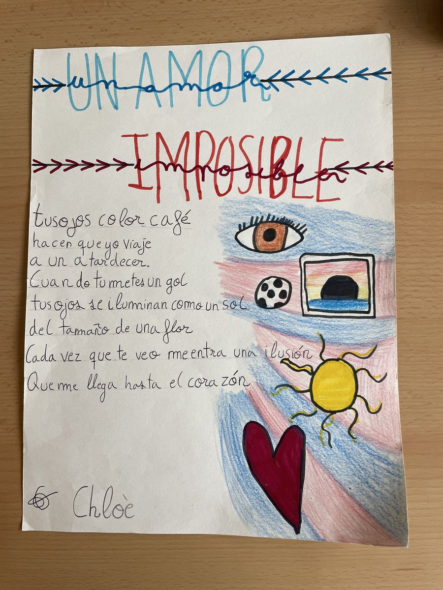 Sergio_Cast7's tweet photo. Hola @FCBarcelona_es @FCBmasia . La clase de sexto del “CEIP CATALINA DE PALACIOS” de Esquivias (Toledo) tiene una misión… AYUDARNOS. Chloé le ha hecho un poema a Gavi 🥹🥰. #Gavi #SanValentin #Barcelona https://t.co/6MFhuiH203