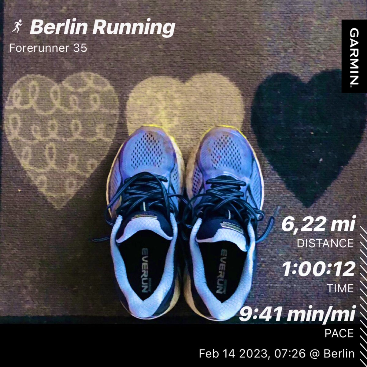 mari_nv_dr's tweet photo. Yeah, my long love-running affair continues going strong and it truly helps my 🫀😉
❤️🔥🏃♀️
10km #run #garmin
#love for #running #ValentinesDay #Berlin #runbeforework https://t.co/JpGS4DZF72