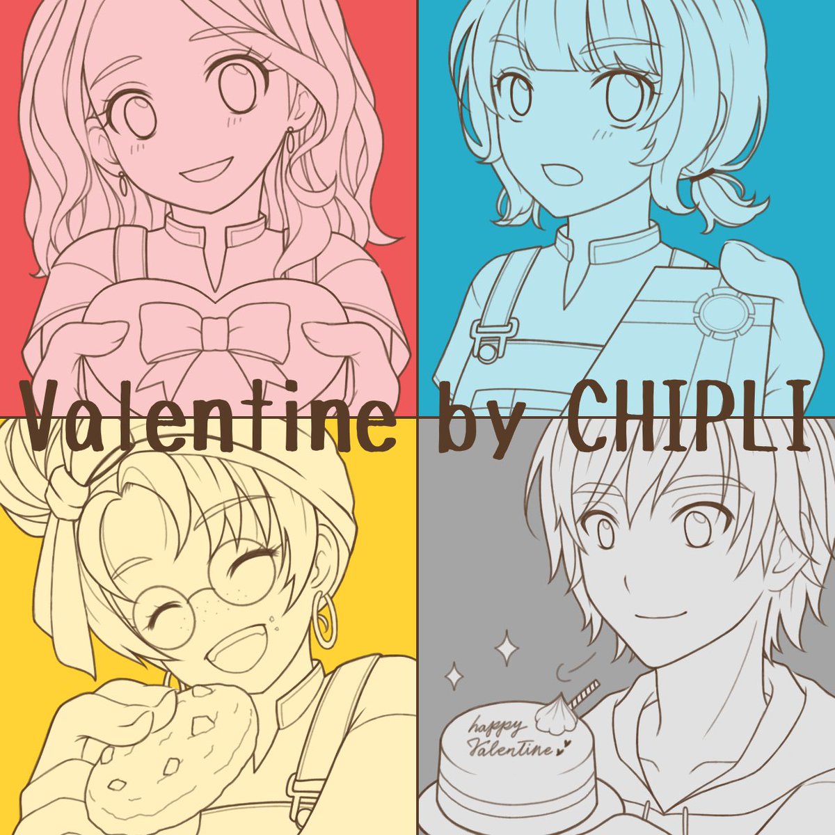 STUDIO_CHIPLI's tweet photo. ハッピーバレンタイン！🍫
(選べる4タイプ) https://t.co/HYEADKn10h