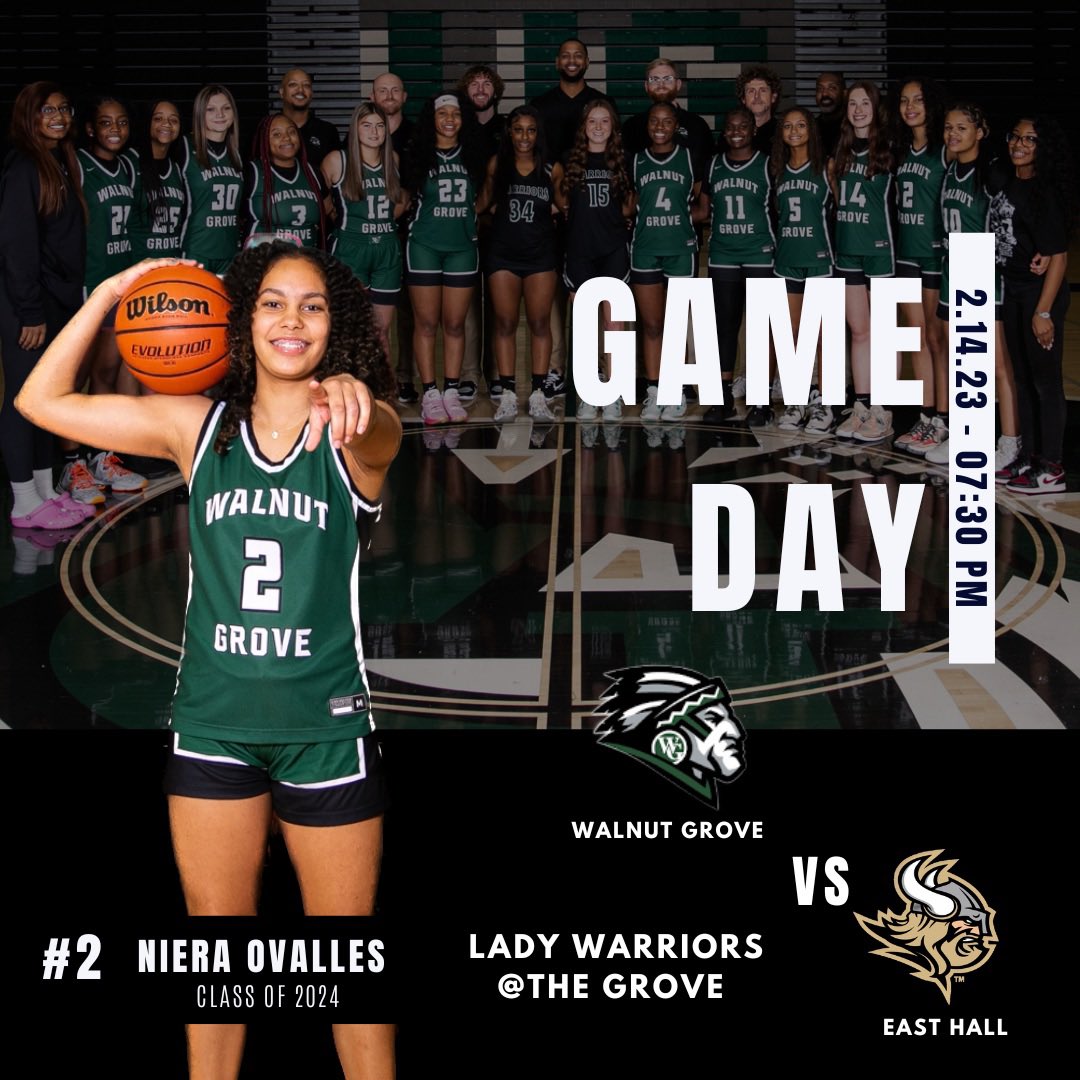 goladywarriors's tweet photo. Game Day! 💚🖤
The Lady Warriors host a region tournament game tonight. Come out and support as we fight to secure a spot in the State Tournament!
🗓️ 2/14
🆚 East Hall
📍 The Grove
⌚️ 7:30pm
🎟️ GoFan
#GOWARRIORS #NODAYSOFF #THEGROVE #WELCOMEBACK2 https://t.co/5Usi2afGng
