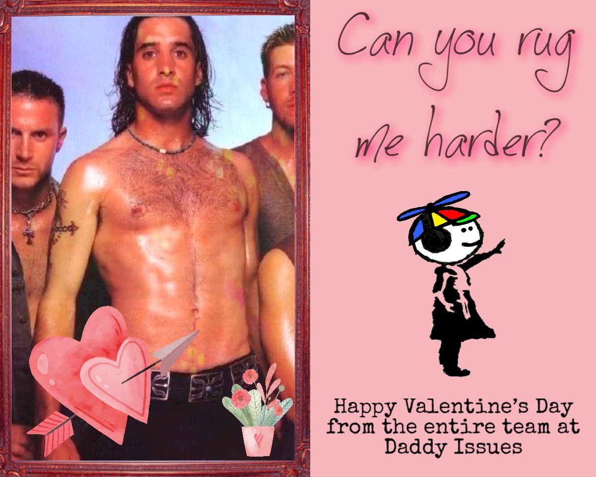 0xDaddyIssues's tweet photo. Happy Valentine’s Day from the entire Daddy Issues Team!!! 

@DadMod_xyz 
@galtoshi 
@lobesy
@prettycoolmfer 
@ExaminerMo 
@SJC_web3 
@Doobrexofficial 
@mzbww 
@net_spawn 
@heyALdoteth 
@FadedAlpha_ 
@_seacasa 
@KeyGwan 
@breezy_996 
@bebeprobleme 
@BanditMfer 
@thisisnotacoin https://t.co/u3IzveN0aJ