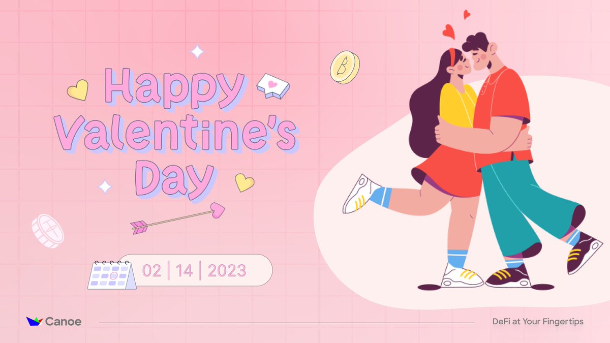 Sending coins from wallet to wallet, this Valentine's Day, our crypto love will never falter. 💝 Happy #ValentinesDay to all crypto-lovers, from @canoe_finance! 🫰 Tag your crypto-bae and share your plans for the day 💖 #WAGMI #CanoeFinance