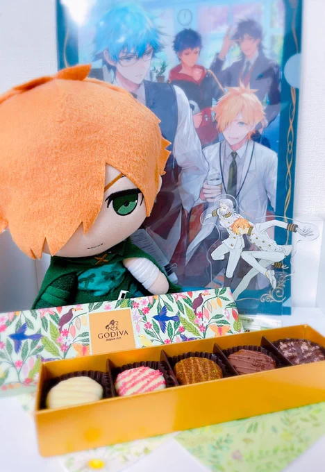 今年も推しにチョコあげました〜はじめちゃんに和チョコでロビンにGODIVAの森の恵みチョコ 