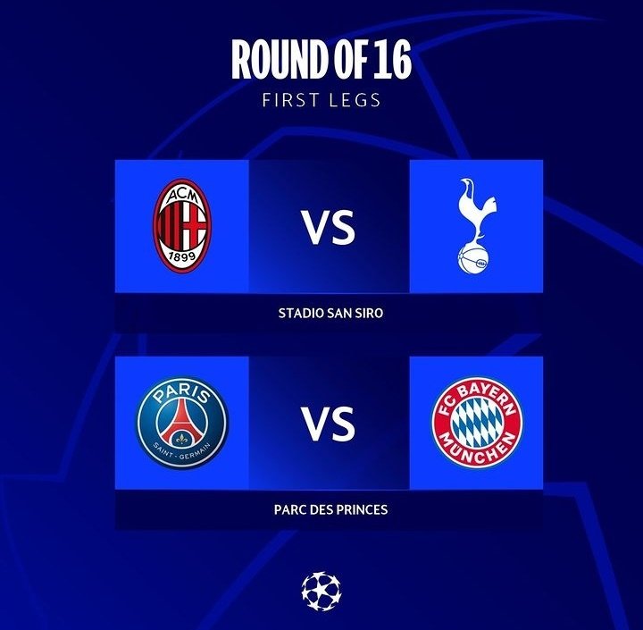 Bu gün Şampiyonlar Ligi var!⚽️❤
Paris Saint Germain vs Bayern München
AC Milan vs Tottenham Hotspur