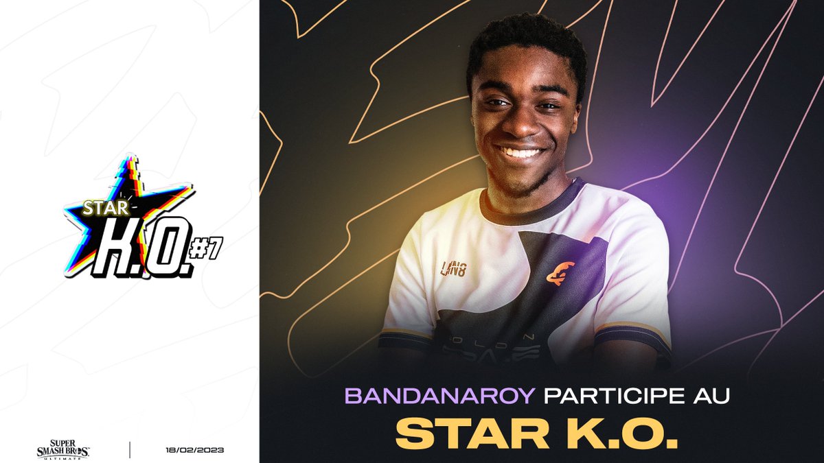 GoldenSpaceGS's tweet photo. Ce week-end, @BandanaRoy_GS tentera de décrocher l'étoile du STAR K.O. organisé par @BlastZone_ 🌟

👤 • @BandanaRoy_GS
🗓 • 18/02

#SSBU • #BeyondTheSky🪐 https://t.co/427OTtU1t3