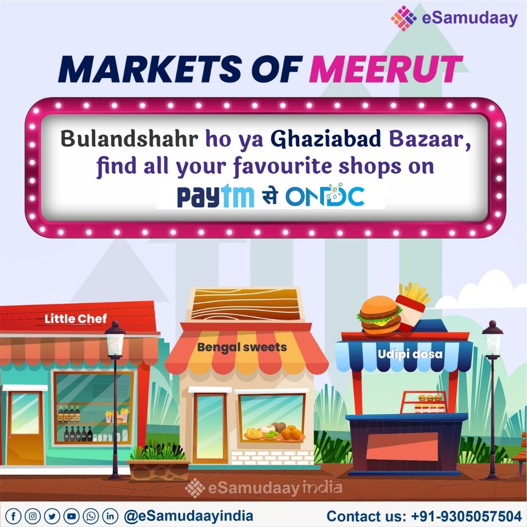 esamudaay's tweet photo. Meerut ki dukaane hai ab Paytm par
Paytm se order Karo apne pasandida dukanoon se
Aur judo ONDC ke iss Mahan mission par
Jo banayega Bharat ko Atmanirbhar
#InvestLocal #LocalBusiness #LocalCommunities #Business #LocalEntrepreneur #LocalSuperapps #DecentralizedMarketplace https://t.co/liUww9Xgb9